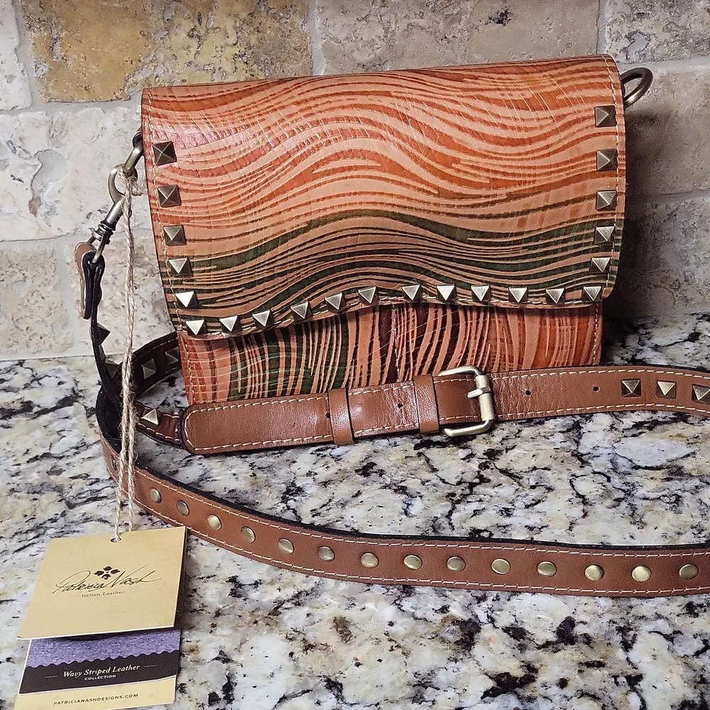 Patricia Nash Wavy Striped Crossbody